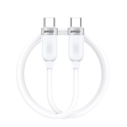 BWOO kabel 65W USB-C - USB-C 1m biały
