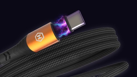 Hammer Kabel USB-C do USB-C 5A 100W 1m czarny