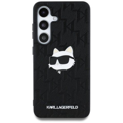 Karl Lagerfeld nakładka HC PU Monogram Choupette Head Pin do Samsung Galaxy S25 czarna