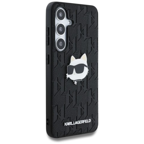 Karl Lagerfeld nakładka HC PU Monogram Choupette Head Pin do Samsung Galaxy S25 czarna