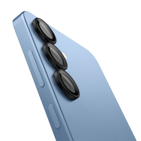Spigen osłona aparatu Optik Pro Glas.Tr "EZ Fit" Camera Protector 2-Pack do Samsung Galaxy S25 Czarna