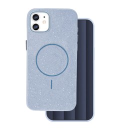 Nakładka Glitter Thin Mag do iPhone 11 niebieska