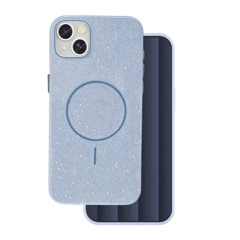 Nakładka Glitter Thin Mag do iPhone 15 6,1" niebieska