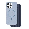 Nakładka Glitter Thin Mag do iPhone 15 Pro 6,1" niebieska