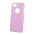 Nakładka Glitter 3w1 do Samsung Galaxy S25 różowa