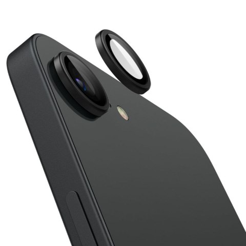 Spigen osłona aparatu Optik Pro Glas.TR „EZ Fit" Camera Protector 2-Pack do iPhone 16E Czarna