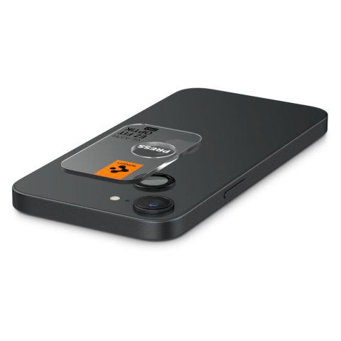 Spigen osłona aparatu Optik Pro Glas.TR „EZ Fit" Camera Protector 2-Pack do iPhone 16E Czarna