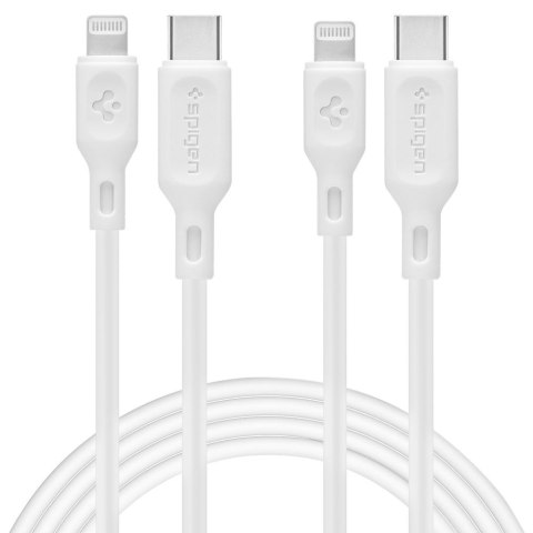 Spigen Kabel DuraSync MFi Lightning 2-Pack 100cm Biały