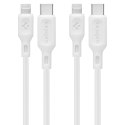 Spigen Kabel DuraSync MFi Lightning 2-Pack 100cm Biały
