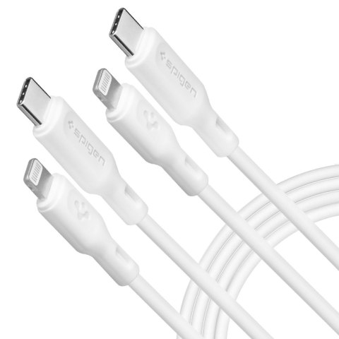 Spigen Kabel DuraSync MFi Lightning 2-Pack 100cm Biały