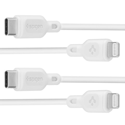 Spigen Kabel DuraSync MFi Lightning 2-Pack 100cm Biały