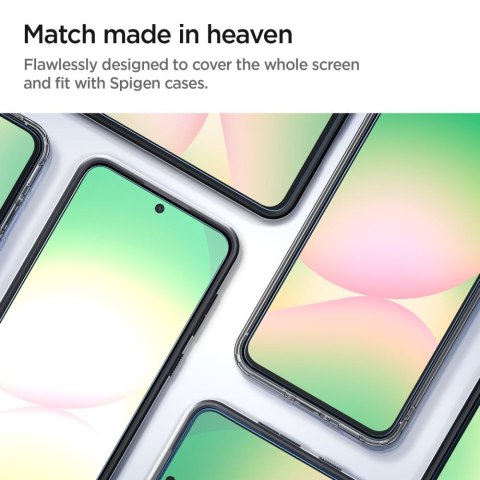 Spigen Szkło hartowane Glas.tR "EZ Fit" 2-Pack do Samsung Galaxy A56 5G / S24 FE Przezroczyste