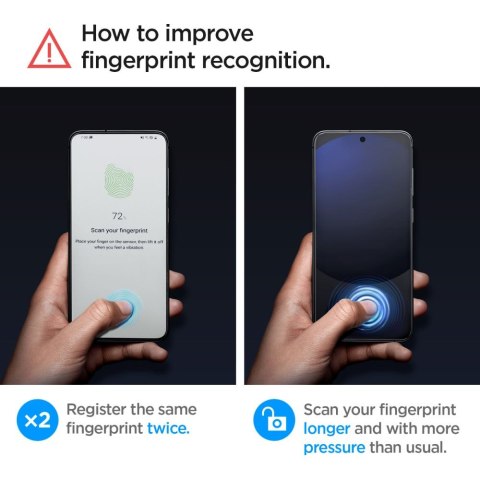 Spigen Szkło hartowane Glas.tR "EZ Fit" 2-Pack do Samsung Galaxy A56 5G / S24 FE Przezroczyste