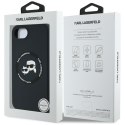 Karl Lagerfeld Nakładka HC MagSafe Silicone Double Heads do iPhone 16e Czarna