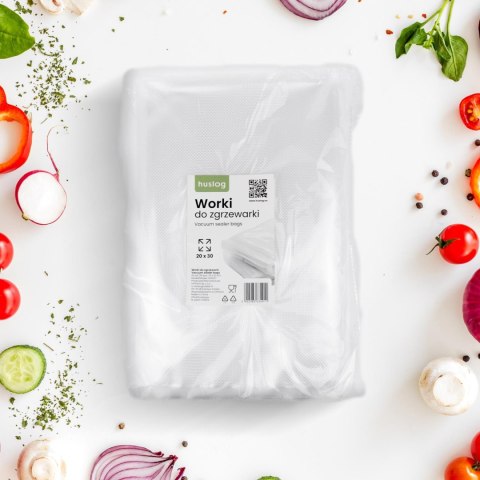 Worki próżniowe 20x30 cm 50 sztuk do zgrzewarki Huslog