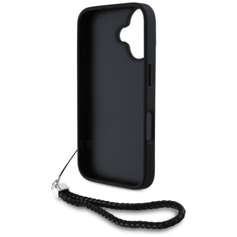 Karl Lagerfeld Nakładka HC Quilted PU Initial Logo & Chain Strap do iPhone 16 Czarna