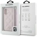 Karl Lagerfeld Nakładka HC Quilted PU Initial Logo & Chain Strap do iPhone 16 Różowa