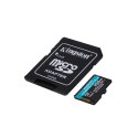 Kingston karta pamięci 256GB microSDXC Canvas Go Plus Gen4 200MB/s A2 U3 V30 + adapter