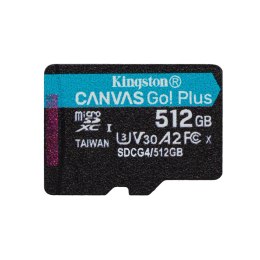 Kingston karta pamięci 512GB microSDXC Canvas Go Plus Gen4 200MB/s A2 U3 V30