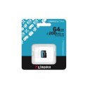 Kingston karta pamięci 64GB microSDXC Canvas Go Plus Gen4 200MB/s A2 U3 V30