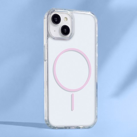 Nakładka Anti Shock Thin Mag do iPhone 14 Pro 6,1" różowa