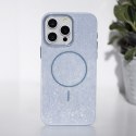 Nakładka Glitter Thin Mag do iPhone 16e / 17e niebieska