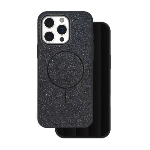 Nakładka Glitter Thin Mag do iPhone 17 6,3" czarna