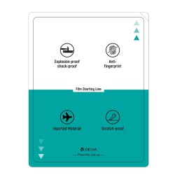 Devia Zestaw folii anticrash mat na tablety do maszyny tnącej 10szt 22,5 x 32,5 cm