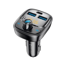 Forever transmiter FM BT 2 x USB-A 1 x USB-C PD 30W TR-370 czarny
