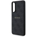 Guess nakładka do Samsung Galaxy S25 Edge HC MAGSAFE PU 4G RING CLASSIC LOGO czarna