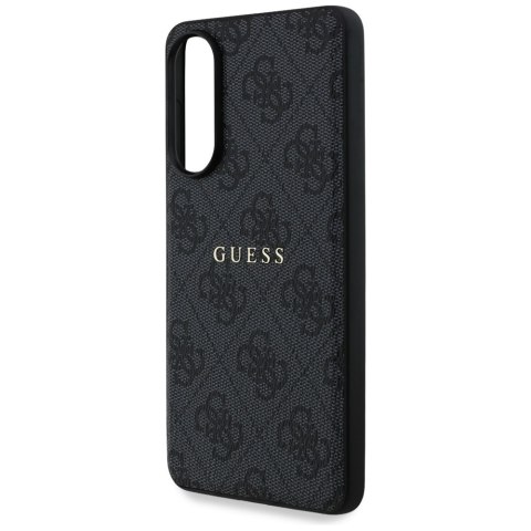 Guess nakładka do Samsung Galaxy S25 Edge HC MAGSAFE PU 4G RING CLASSIC LOGO czarna
