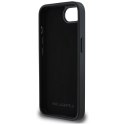 Karl Lagerfeld Nakładka HC Fixed Glitter K&C Heads Logo Metal Pin do iPhone 16e Czarna