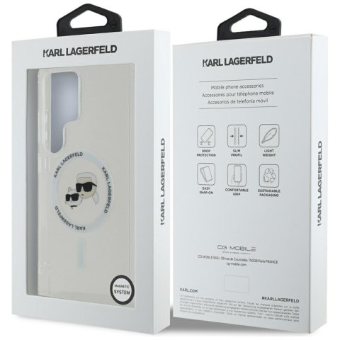 Karl Lagerfeld nakładka HC Magnetic IML Metal KC Heads do Samsung Galaxy S25 Ultra biała