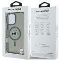 Karl Lagerfeld nakładka do iPhone 16 Pro Max 6,9" KLHMP16XHLSCHK czarna Hardcase IML Metal Choupette Head MagSafe