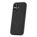 Nakładka Silicone Thin Mag do iPhone 16 6,1" czarna
