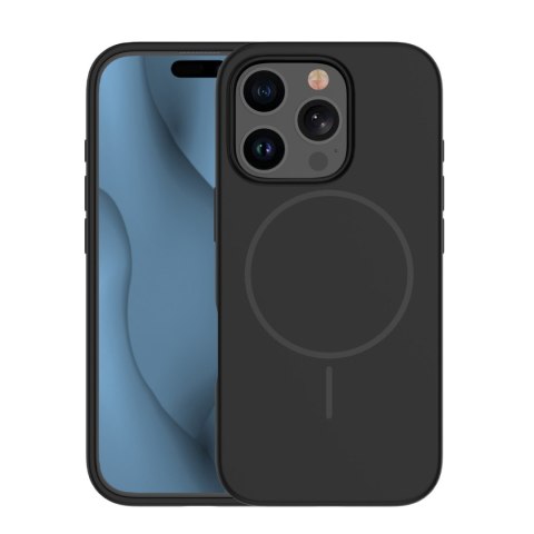 Nakładka Silicone Thin Mag do iPhone 17 Pro / 18 Pro 6,3" czarna
