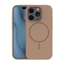 Nakładka Silicone Thin Mag do iPhone 17 Pro Max 6,9" / 18 Pro Max 6,9" brązowa