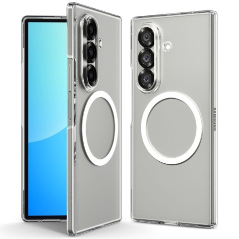 Spigen nakładka AirSkin MagSafe do Samsung Galaxy Z Fold 7 przezroczysta biała