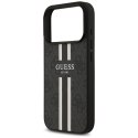 Guess nakładka 4G Printed Stripes MagSafe do iPhone 17 Pro czarna