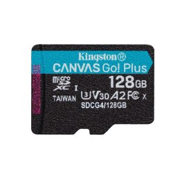 Kingston karta pamięci 128GB microSDXC Canvas Go Plus Gen4 200MB/s A2 U3 V30