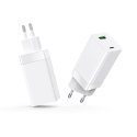 Setty ładowarka sieciowa GAN PD+QC USB + USB-C 65W LSI-02 biała JO