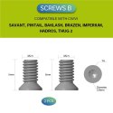 Zestaw śrub do klipsów Civivi, Satin Stainless Steel 10 szt. (CA-12A)