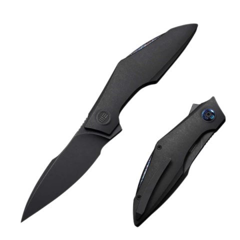 Nóż składany WeKnife Krait Snake Black Titanium, Polished Gray M390 by Tashi Bharucha (WE24084-1)