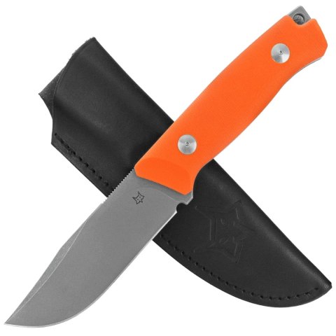 Nóż Fox Rifle Receiver Orange G10, Acid Stonewashed Becut by Riccardo Gobbato (FX-662 OR)