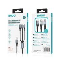 BWOO kabel 3w1 USB - USB-C, Lightning, Micro USB 1m 3A X274 czarny