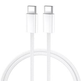 BWOO kabel USB-C - USB-C 1m 60W do iPhone 15 BO-X284 biały