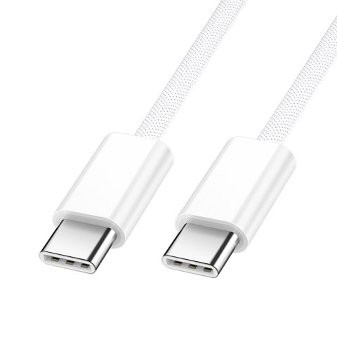 BWOO kabel USB-C - USB-C 1m 60W do iPhone 15 BO-X284 biały