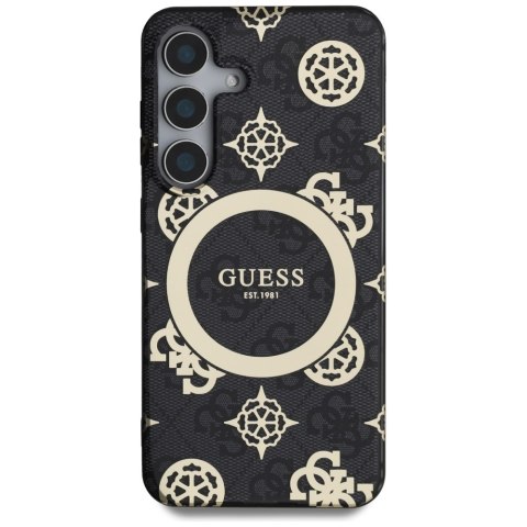 Guess nakładka HC Magnetic IML Peony on 4G Background do Samsung Galaxy S25 czarna