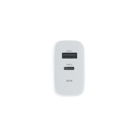Maxlife ładowarka sieciowa PD QC MXTC-10-30AC 1x USB-C 1x USB 30W biała