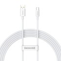 Baseus kabel Superior USB - USB-C 2,0m biały 100W